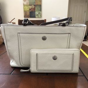 White Coach bag and wallet